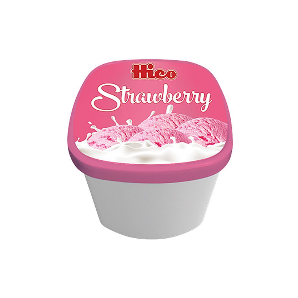 Hico Strawberry Ice Cream Family Pack, 1500ml - Main Image