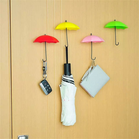 Set of 3 Creative Umbrella Self Wall Hook - image 2
