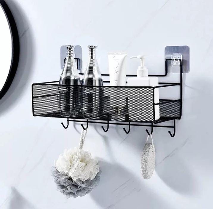 bathroom shelf organizer basket main image