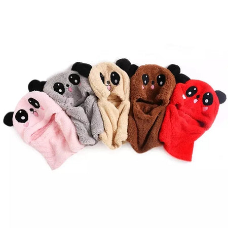 2 Pcs Premium Quality Winter Cute Children Cartoon Scarf Hats - image 2