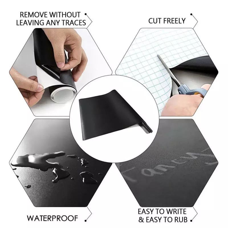 Green Chalk Board Wall Sticker For Kids - image 10