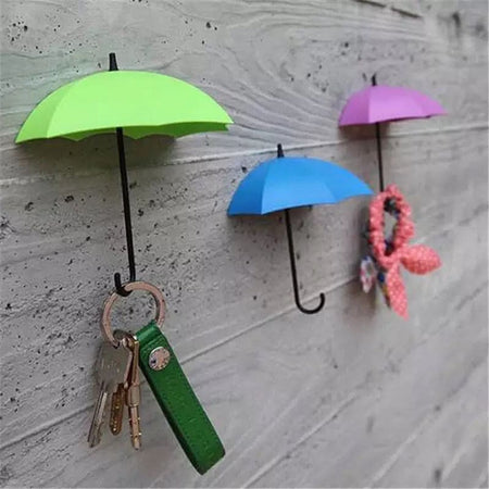 Set of 3 Creative Umbrella Self Wall Hook - image 7