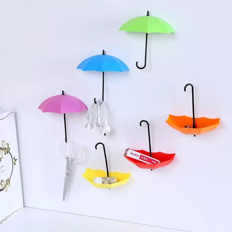 Set of 3 Creative Umbrella Self Wall Hook - image 1