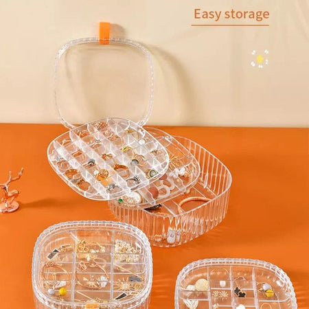 Elegant Transparent Crystal Portable Jewellery Box - image 8