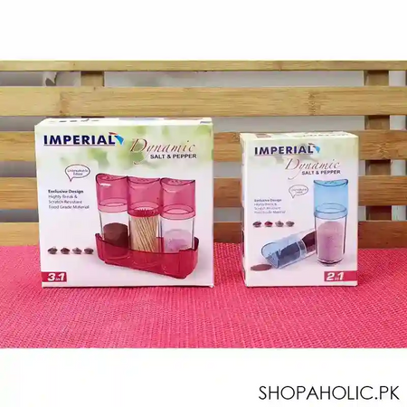 imperial 3 in 1 dynamic salt and pepper condiment spice rack image2