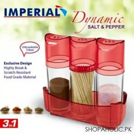 imperial 3 in 1 dynamic salt and pepper condiment spice rack image4