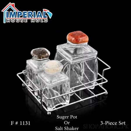 imperial 3 in 1 salt shaker and sugar pot main image