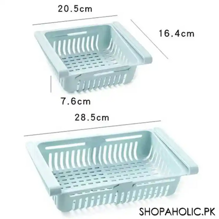 imperial adjustable fridge storage tray basket image2