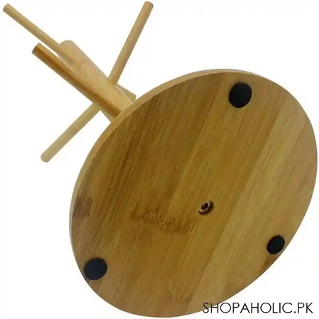 imperial six cup bamboo rack hanger stand mug tree coffee cup storage stand holder image4