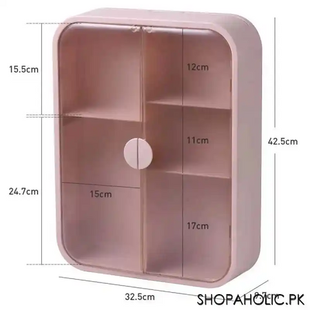 imperial wall mounted bathroom cosmetic storage organizer image2