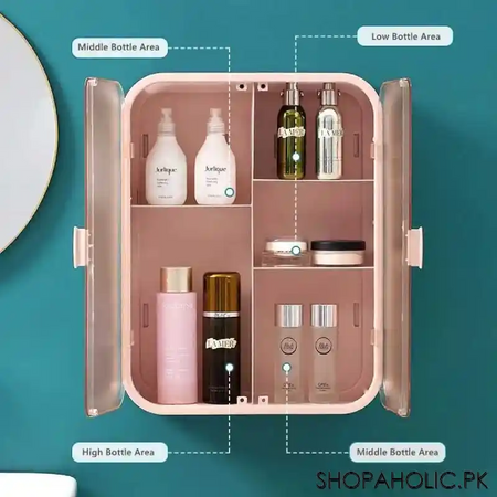imperial wall mounted bathroom cosmetic storage organizer image5