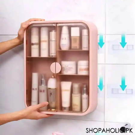 imperial wall mounted bathroom cosmetic storage organizer image6