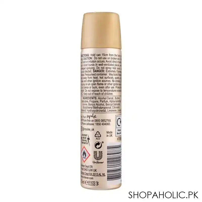 impulse be surprised fragranced body spray for women, 75ml image2