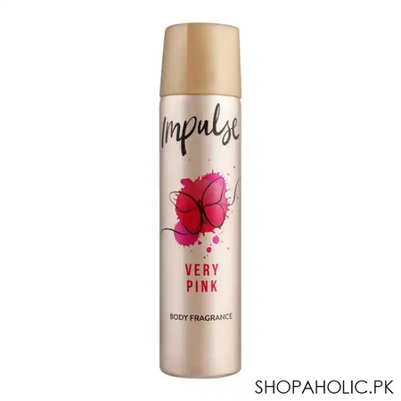 impulse very pink fragranced body spray for women, 75ml main image