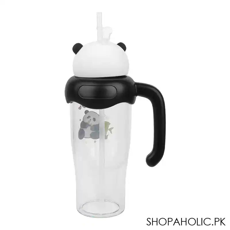 Inaaya Traders 750ML Plastic Bear Water Cup and Bottle, Black, 101688 - Image 2