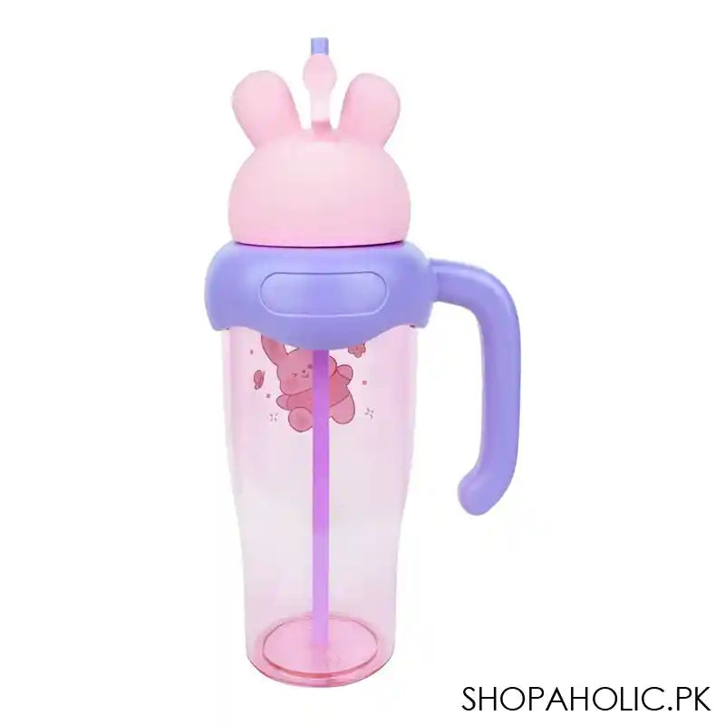 Inaaya Traders 750ML Plastic Bear Water Cup and Bottle, Pink, 101688 - Image 2