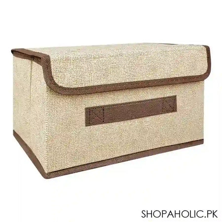 Inaaya Traders Multifunctional Cloth Storage Organizer, Small, Beige, 101705 - Main Image
