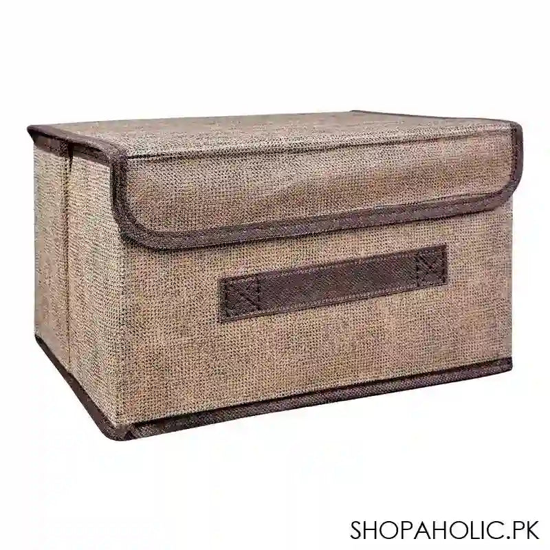 Inaaya Traders Multifunctional Cloth Storage Organizer, Small, Brown, 101705 - Main Image