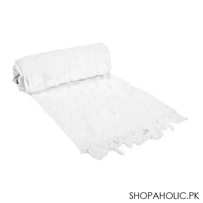 Indus Towel 100% Cotton Ring Bath Sheet, 90x150, White - Main Image