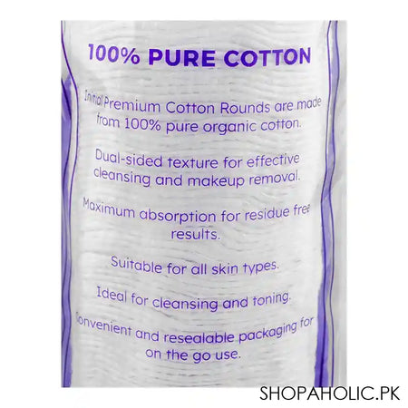 Initial Premium Cotton Rounds, 80-Pack - Image 2