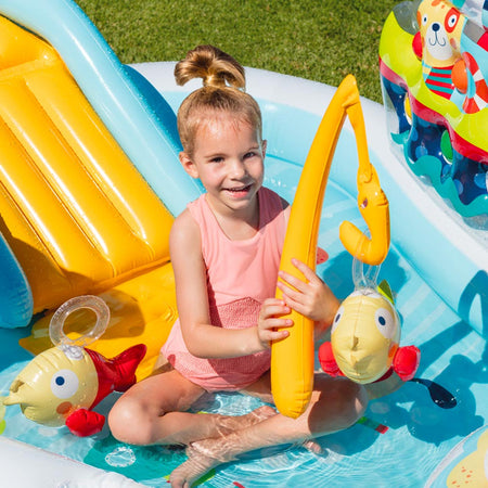 Intex Fishing Fun Play Center Pool ( 7ft 2in X 6ft 2in X 3ft 3in ) - 57162
