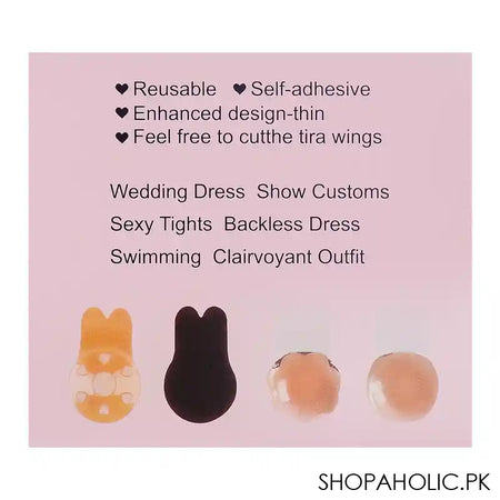 Invisible Breast Push Up Adhesive Bra Strips, Medium, 3787-8 - Image 3
