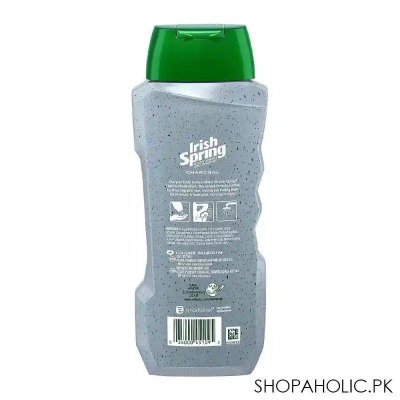 irish spring charcoal purifying body wash, 532ml image2