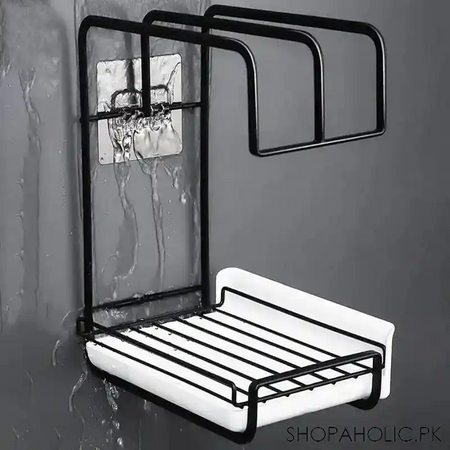 iron dishcloth storage rack image2