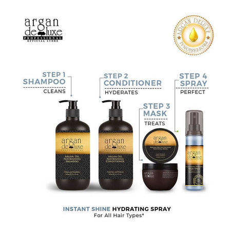 Argan De Luxe Instantshine Hydrating Hair Spray, 120ml - Image 4