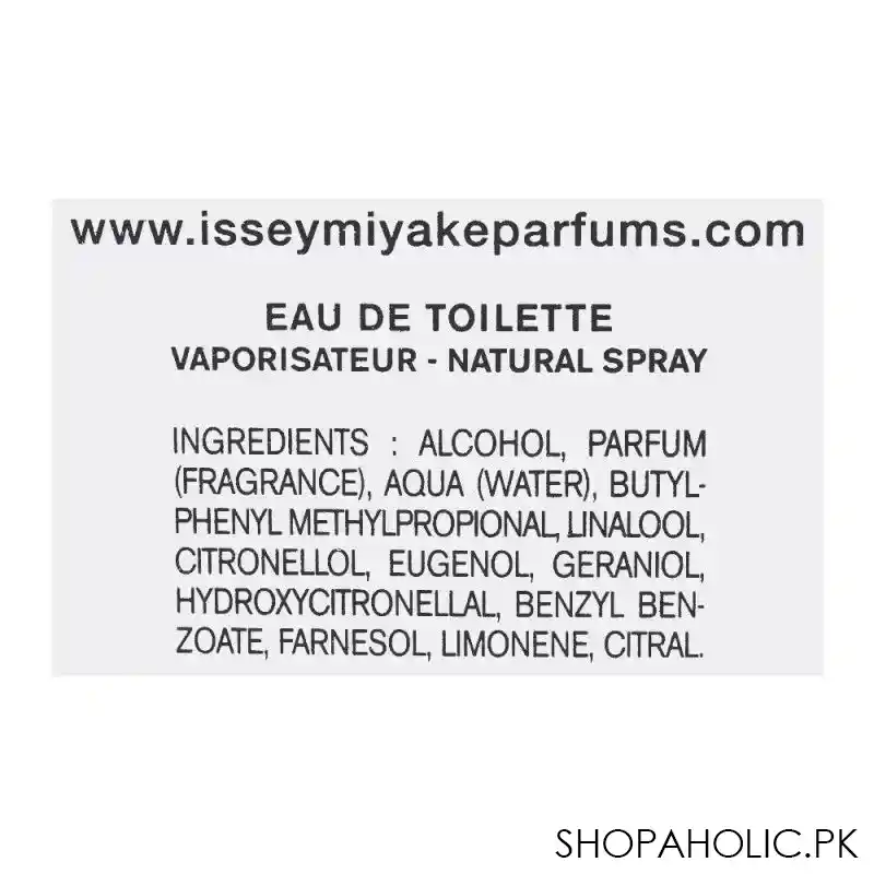issey miyake l'eau d'issey eau de toilette, 100ml image3