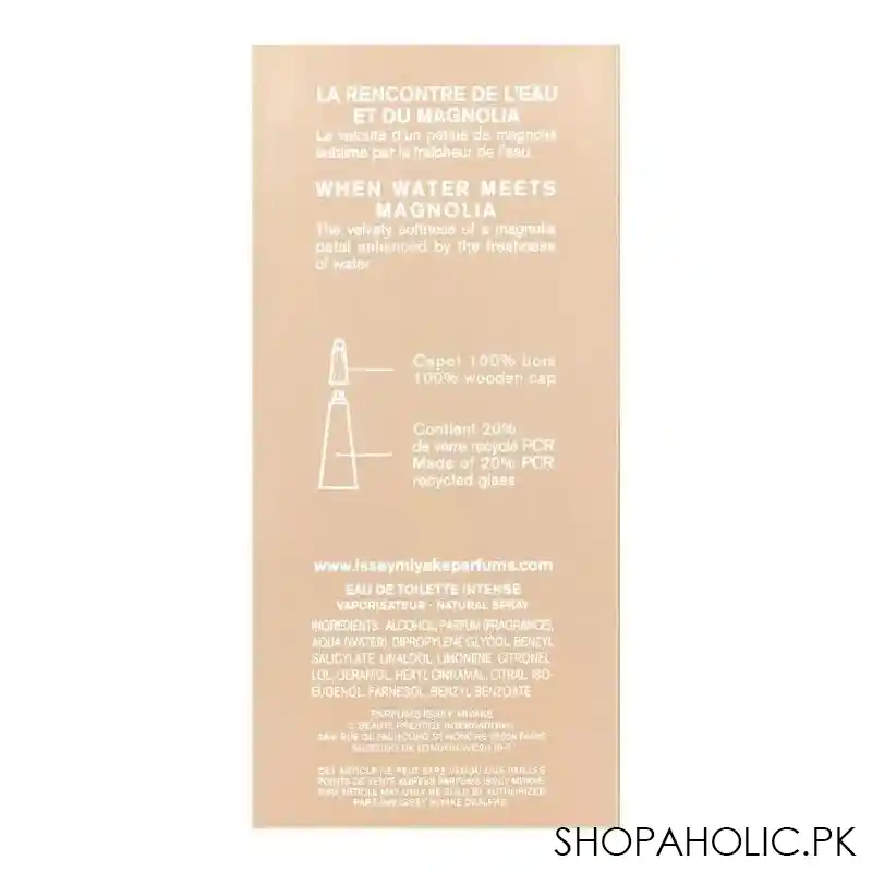 issey miyake l'eau d'issey eau & magnolia 22 eau de toilette intense, for women, 100ml image4