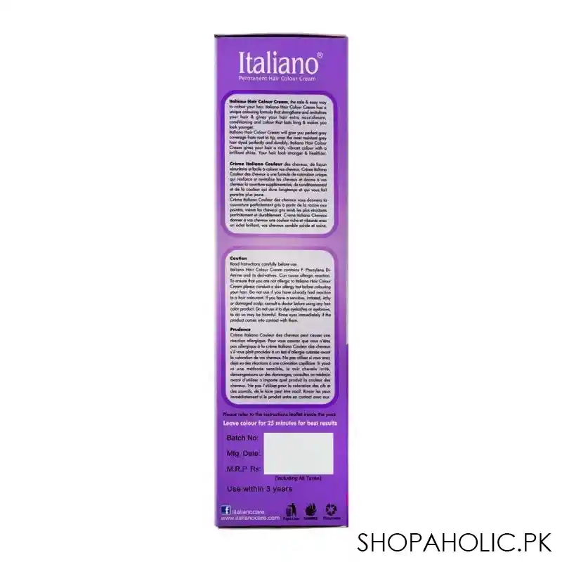 italiano permanent hair colour cream, 09 mahogany image3