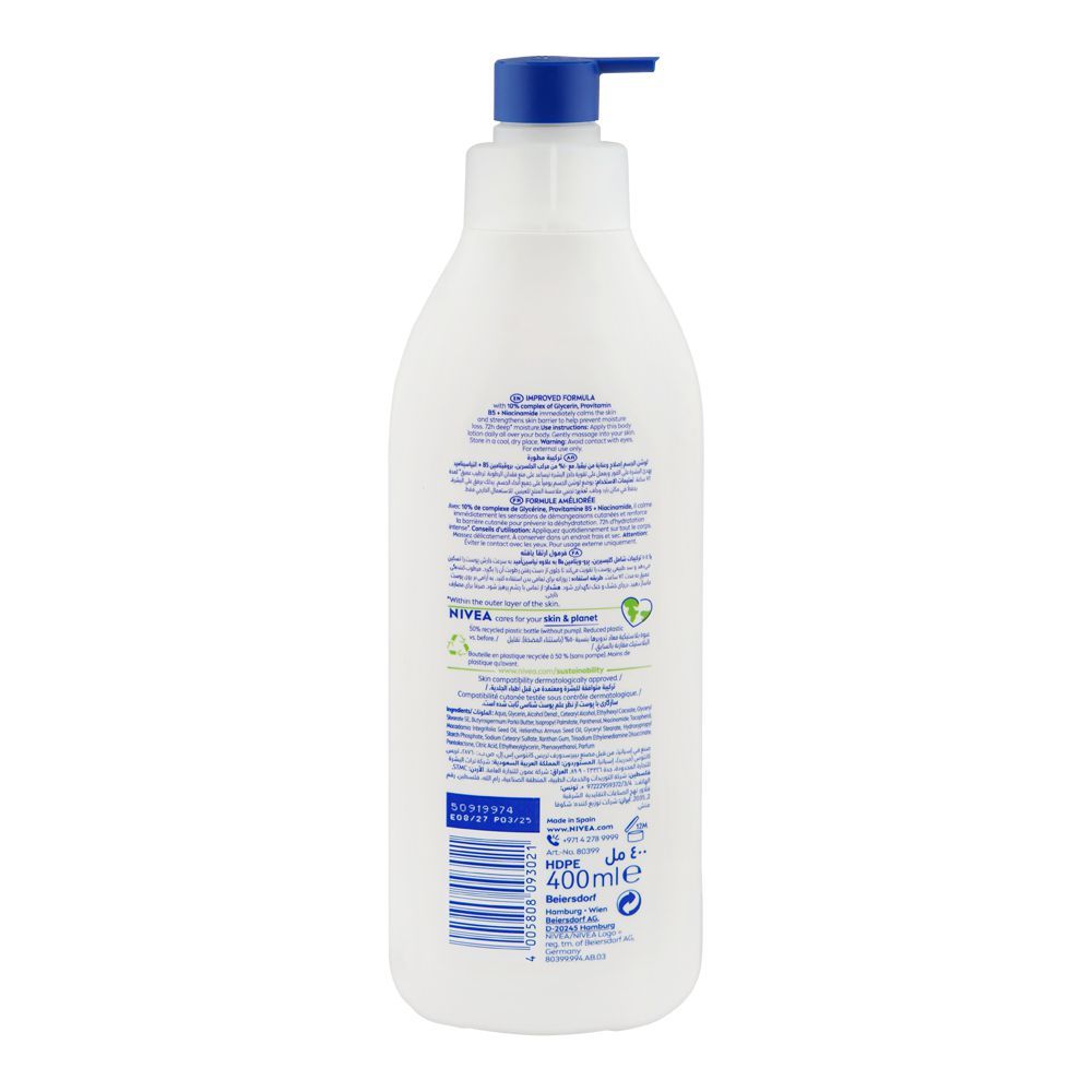 Nivea Repair & Care 72H Moisture Dry & Very Dry Skin Body Lotion, 400ml - Image 2