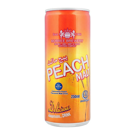 Muree Brewery`S Peach Malt Can 250ml - Image 4