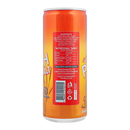Muree Brewery`S Peach Malt Can 250ml - Image 5