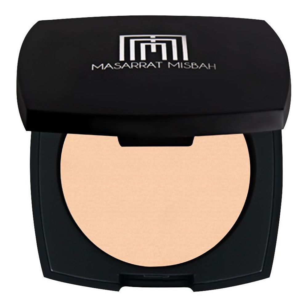Masarrat Misbah Silk Pressed Powder, Medium Beige - Main Image
