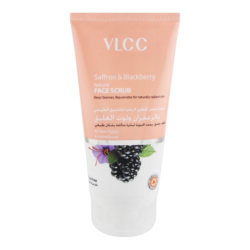 VLCC Saffron & Blackberry Natural Face Scrub, 150ml - Main Image