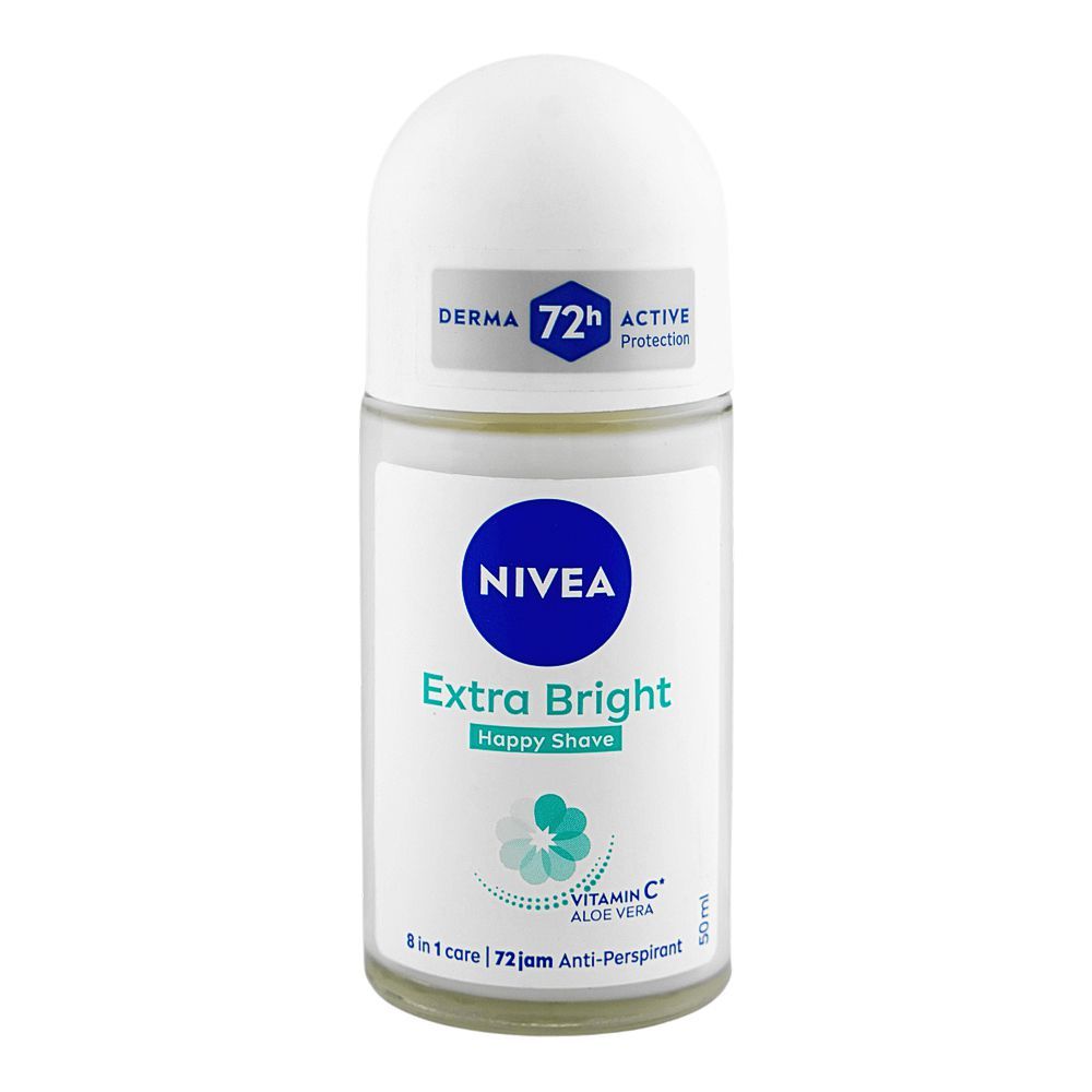 Nivea Brightening Happy Shave Vitamin C Deodorant Roll-On, 50ml - Image 2