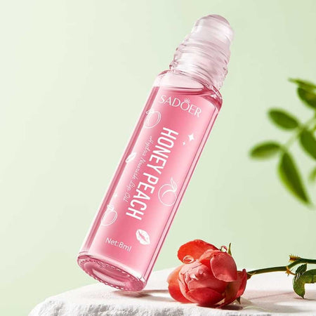 Sadoer Honey Peach Lip Oil, Hydrating & Nourishing, Reduces Lip Lines, 8ml, SD38478 - Main Image