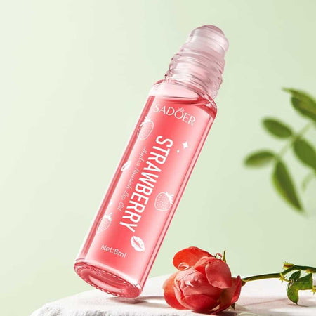 Sadoer Strawberry Lip Oil, Hydrating & Nourishing, Reduces Lip Lines, 8ml, SD23658 - Image 2