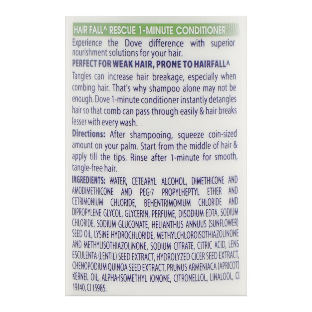 Dove Damage Therapy Hair Fall Rescue Bio-Protein Care Conditioner, 180ml - Image 3