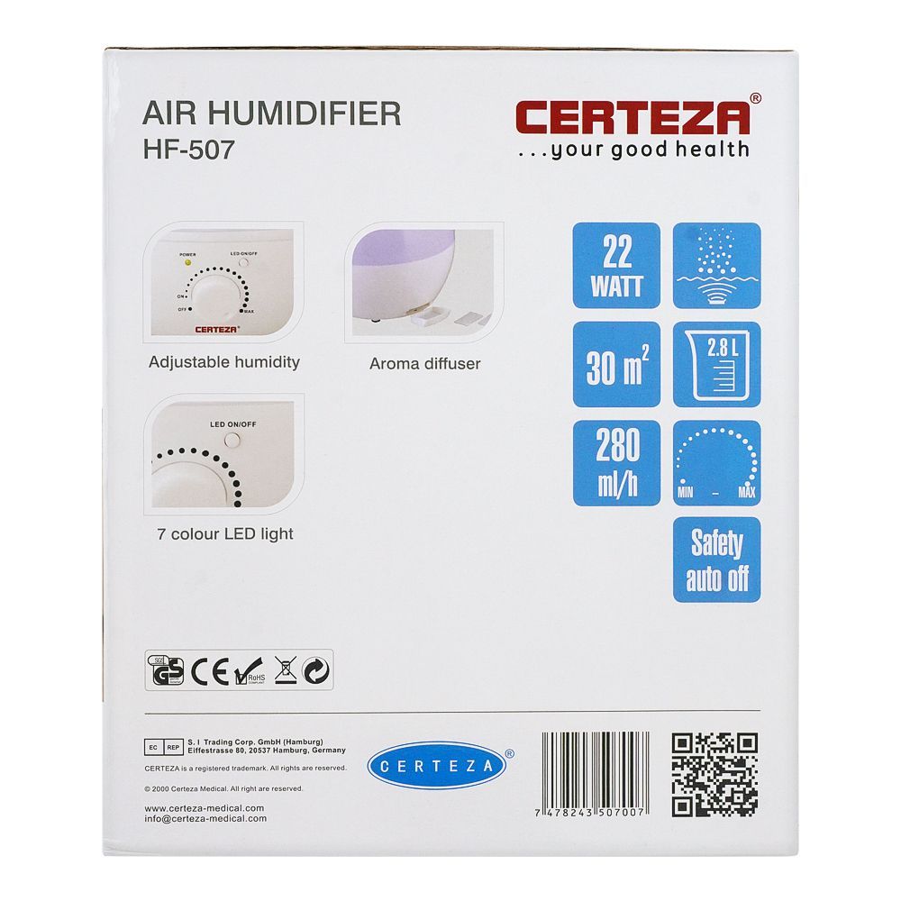 Certeza Air Humidifier, HF-507 - Image 4