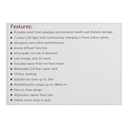 Certeza Air Humidifier, HF-507 - Image 5