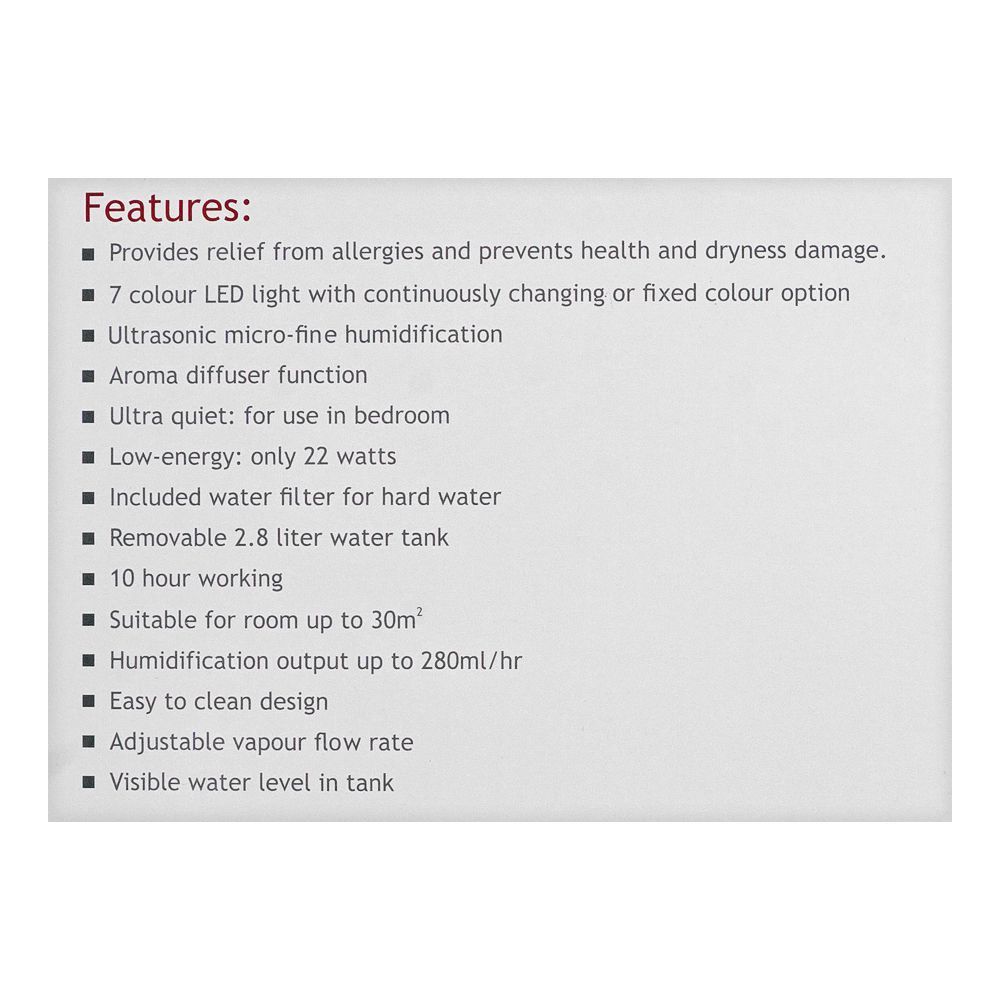 Certeza Air Humidifier, HF-507 - Image 5