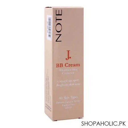 j. note advanced skin corrector bb cream, paraben free, 500 image2