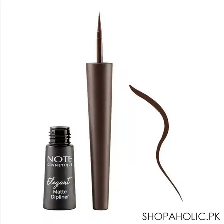j. note cosmetique elegant matte dip eye liner, waterproof, 02, coffee brown main image