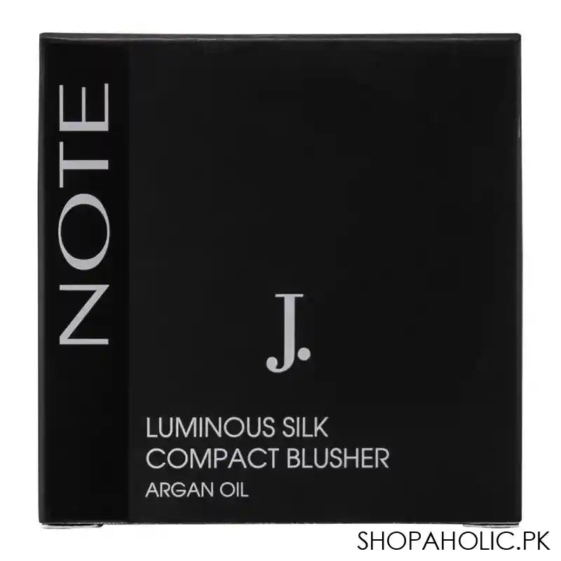 J. Note Luminous Silk Compact Blusher, 08 Bronze Show, With Argan Oil - Image 6