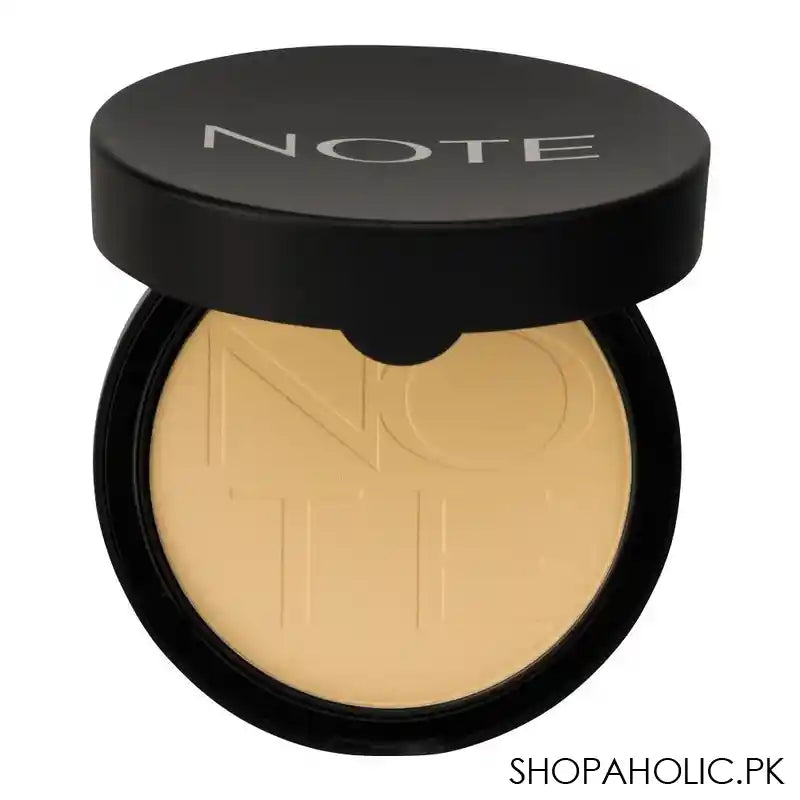 J. Note Luminous Silk Compact Powder, 05 Honey Beige, With Argan Oil - Main Image