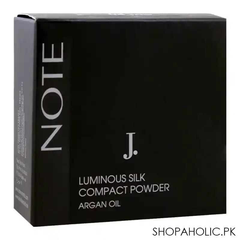 j. note luminous silk compact powder, argan oil, 02 natural beige image4
