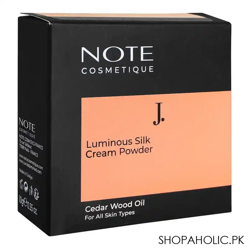 J. Note Luminous Silk Cream Powder, Cedar Wood Oil, 03 Medium Beige - Image 7